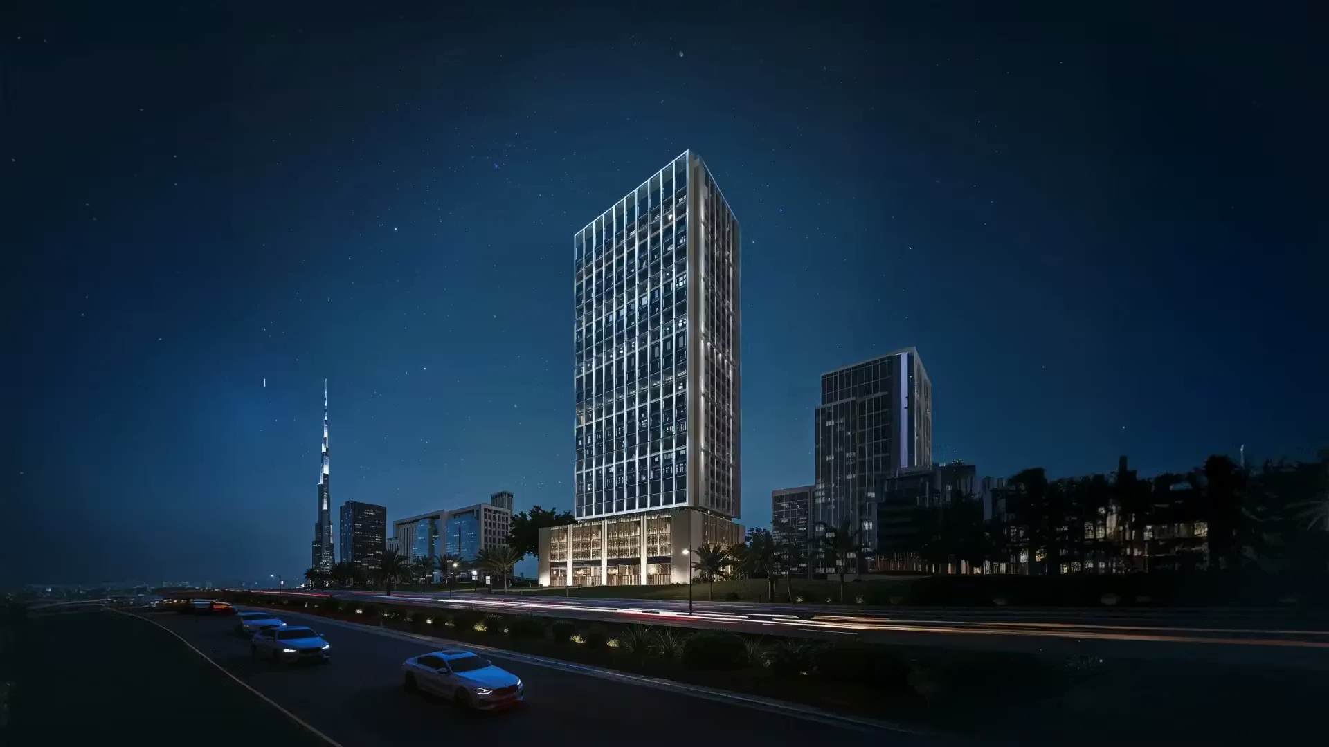 3D rendered 360° virtual tour of Binghatti - Twilight