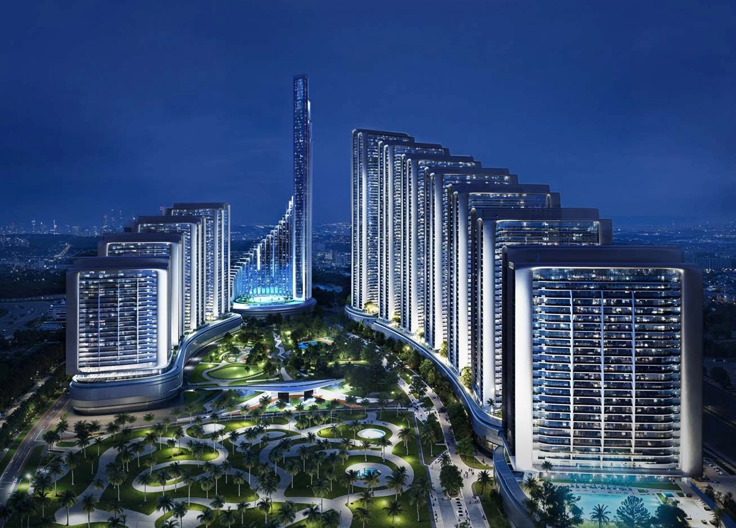 3D rendered 360° virtual tour of Binghatti - Mercedes Benz Places - Vision Iconic