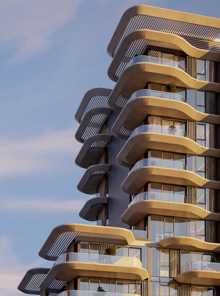 3D rendered 360° virtual tour of Ellignton Portside Square