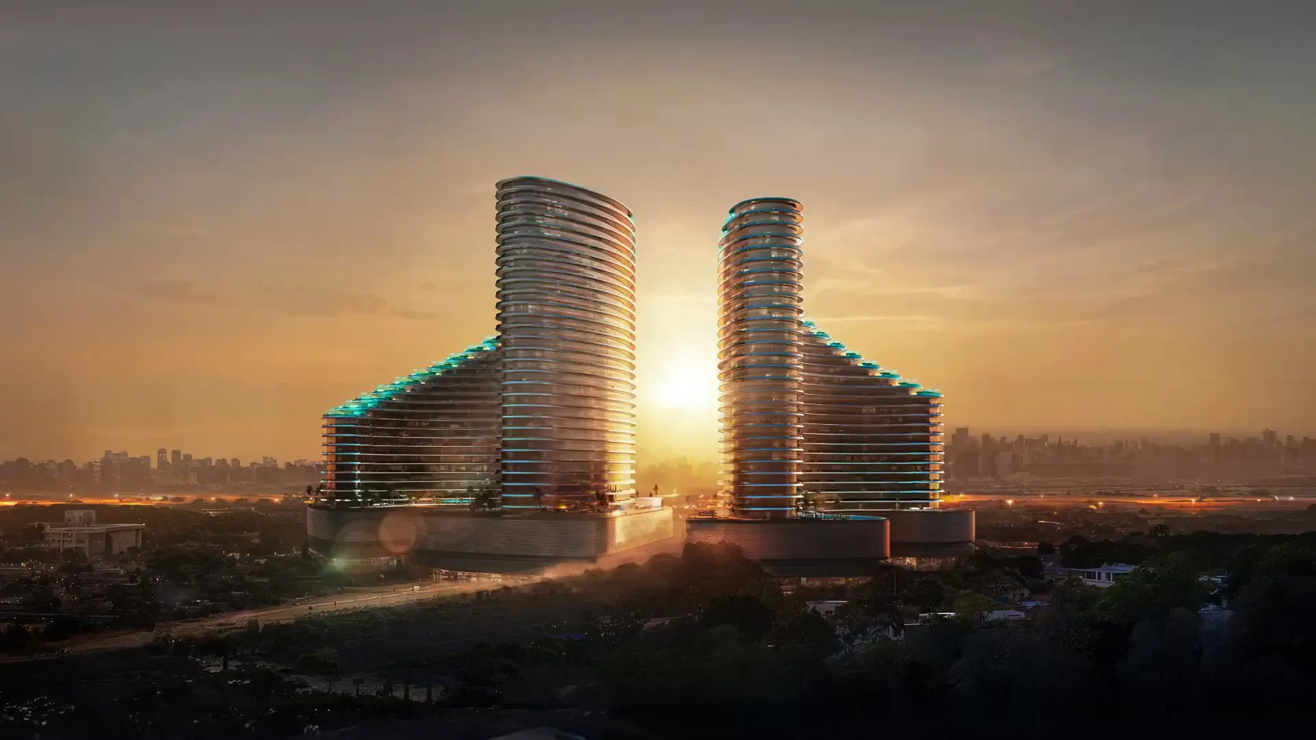 3D rendered 360° virtual tour of Binghatti - Skyflame