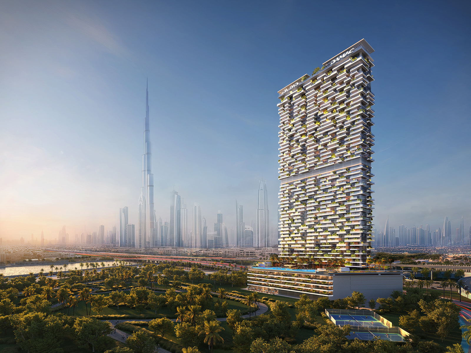 3D rendered 360° virtual tour of Damac - Safa Gate