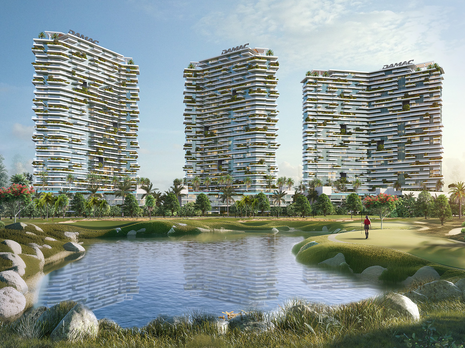 3D rendered 360° virtual tour of Damac - Golf Greens